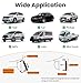 HmmtyRack Rear View Mirror, Chrome Anti-glare Panoramic Rear Mirrors Universal 12 Inch Convex Car Interior Clip on Extra Big Wide Angle Rearview Mirror Extender to Reduce Blind Spot for Car SUV Trucks