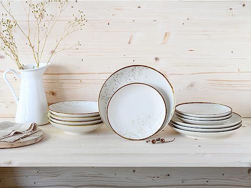 Set de 12 assiettes CreaTable 14779 r&eacute;sistantes pour vaisselle durable - 3