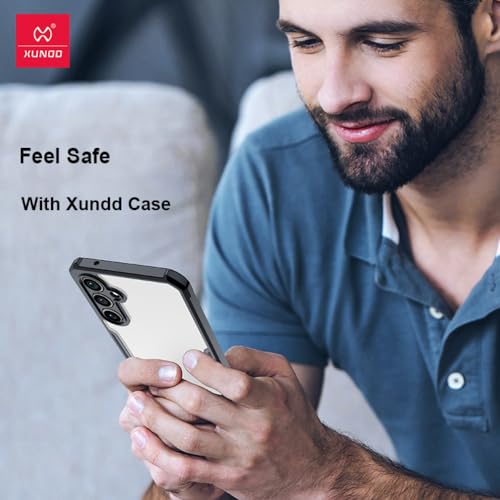 Image of PRITO Samsung S23-Fe Case-Clear Beatle Slim Phone Case With Hard Pc Back,Soft Tpu Edges,Non-Yellowing,Shockproof Protective Cover For S23 Ultra (S23 Fe) (S23-Fe 5G)