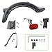 Imagen de Gleamydot Guardabarros Trasero para Xiaomi Electric Scooter Mijia M365 1S Essential Pro 2 Adultos Patinete Electrico Acrilonitrilo butadieno estireno Accesorios con Luz y Soporte