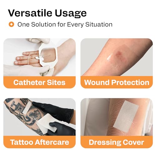 Awd Medical Awd Transparent Film Dressing - Waterproof Transparent Wound Bandage, Adhesive Film Dressing Tape thumb #2