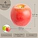 Juvale Artificial Apples Set - Lifelike Foam Apples for Crafts & Displays - 6-Pack, 2.7