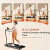 Sperax 4 in 1 Foldable Walking Vibration Pad with 6% Incline,7.5 MPH Treadmills for Home with Remote Control, 3.0HP Walking Pad Treadmill with APP