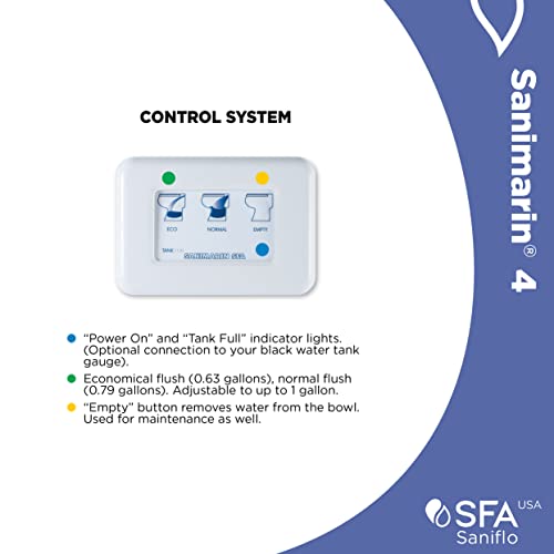 Saniflo 070 Sn4 Sanimarin Electric Marine Macerating Toilet thumb #6