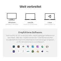 HUION Kamvas Pro 16 V2 Grafiktablett mit Display, 16384 Druckstufen – Ansicht 7