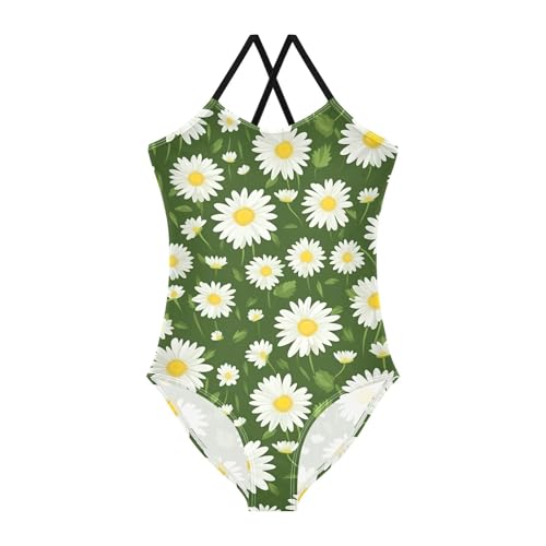 Flowers Floral Daisy Girls One Piece Swimsuit Beach Swimwear 20849935