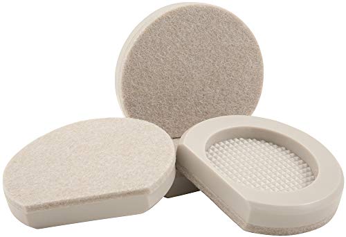 Comparison: Best Appliance Sliders For Vinyl Floors 2 Super Sliders 3" Heavy Duty Appliance Slider - Cupped Design with Felt Bottom for Refrigerators, Washers & Ovens - Hardwood Floor Protector - Beige