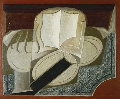 OKSEAS quadro su tela arte della parete Stampe Immagine Famoso Libri e chitarra il libro e la chitarra di Juan Gris per l'arredamento del corridoio 60x90cm