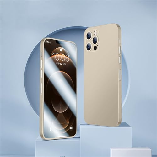 Coque en verre trempe pour iPhone 12 protection integrale mate