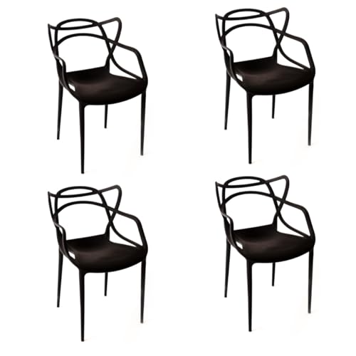 Kit 4 Cadeiras Allegra Preta