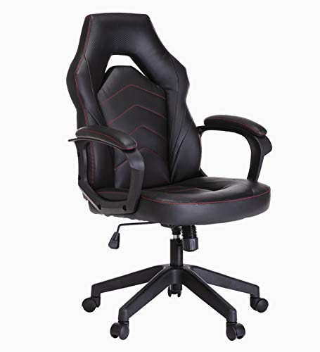 SMUGCHAIR Racing Gaming Chair Executive Bonded Leather Computer Office Chair with Adjustable Height and Padding Armrest