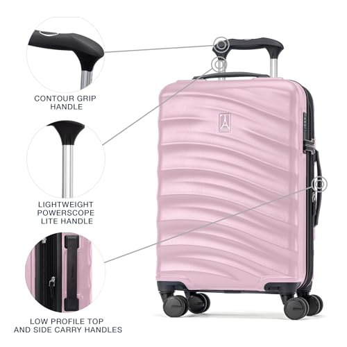 Travelpro Maxlite Air V2 Hardside Expandable Carry on Luggage, 8 Spinner Wheels, Lightweight Hard Shell Suitcase, TSA Lock, Pink, Compact Carry On 20-Inch image 4