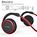 Levin Bluetooth 4.2 Headphones Neckband Wireless Sports Headset Over-Ear Earbuds with Sweatproof, Hi-Fi Stereo,Built-in Microphone and 12 Hours Playtime(Red)