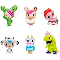 Tokidoki - Paquete de 6 Figuras de 5 cm - Donutella, Sandy,