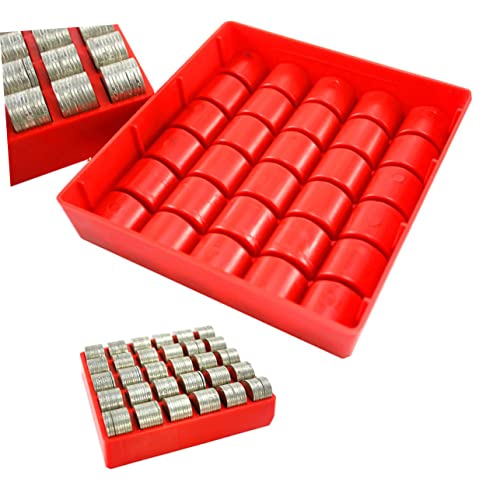 Caja organizadora plástica para monedas 2 pcs miniatura 4