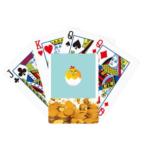 no/no Egg Cry Lovely Face - Juego clásico de cartas de póquer dorado