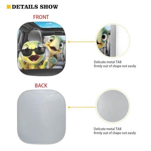 Image of Turtle Car Sun Shade Windshield Foldable Removable Automotive Accessories Auto Interior Protector Reflect UV Sun and Heat and Protect Your Car