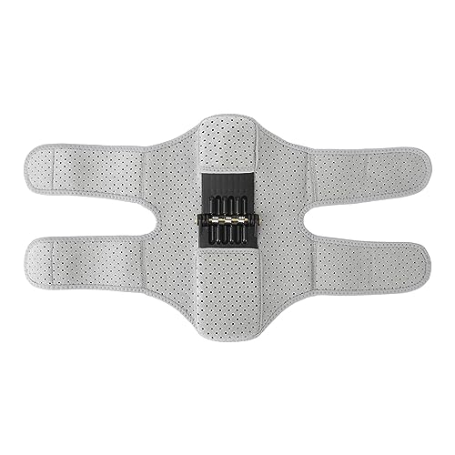 Knee Booster, Knee Brace, Joint Support with Spring Force, Breathable Knee Stabilizer Pad Gray