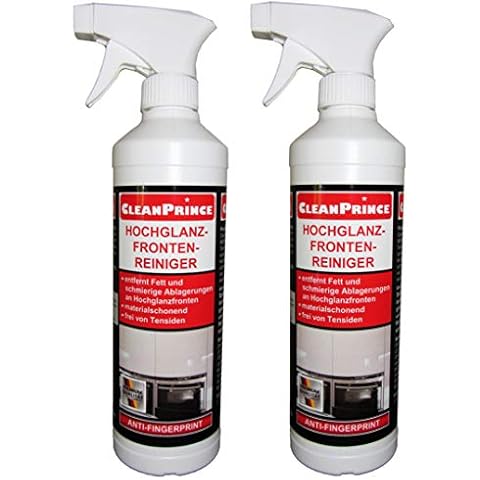 2 x 500 ml High Gloss Front Cleaner | Kitchen Front Cleaner Cleanprince High Gloss Furniture Kitchen Cleaner Front Cleaner High Gloss Cleaner High Gloss Doors Kitchen Cover