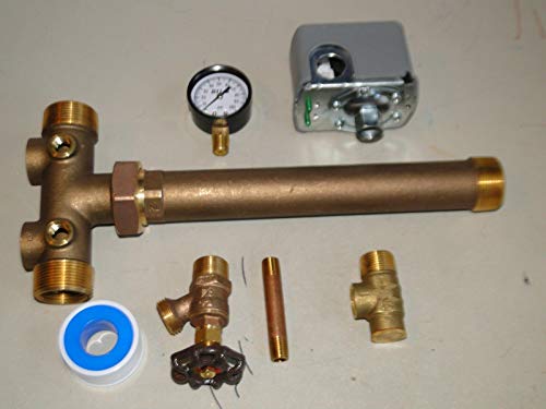Galapagoz TANK TEE KIT UNION Water Well Pump Pressure Tank Brass SQUARE D
