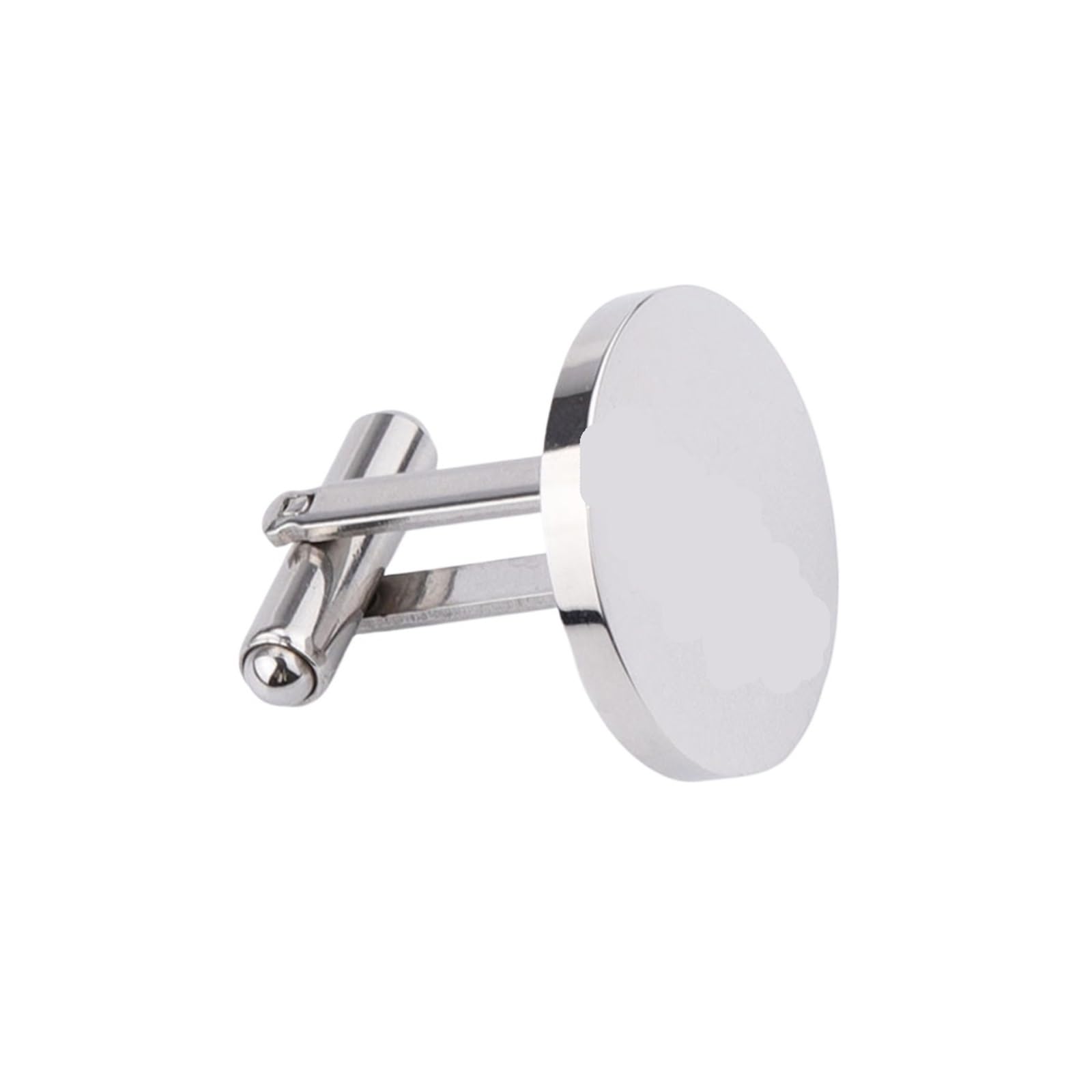 Krawattennadeln für Herren 10Pcs 15mm 20mm Round Cufflinks Stainless Steel Mirror Polish Blank For DIY Jewelry Making