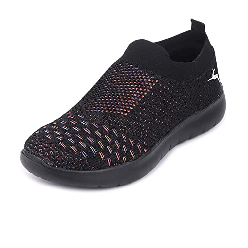 Image of Marc Loire Women's Lightweight Athleisure Knitted Active Wear Slip-On Casual Shoes