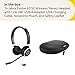 Jabra Evolve 65 SE Link380a MS Stereo- Bluetooth Headset with Noise-Cancelling Microphone, Long-Lasting Battery and Dual Connectivity - Works with All Other Platforms - Black