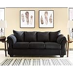 Signature Design by Ashley Darcy Classic Contemporary Sofa, Black - Image 2