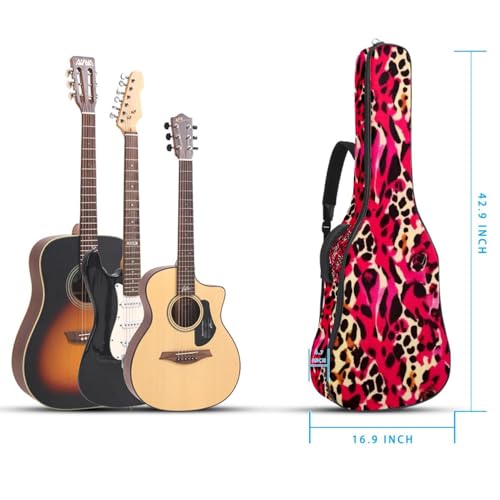 Housse pour guitare imprimé léopard 104 cm imperméable Oxford - 5