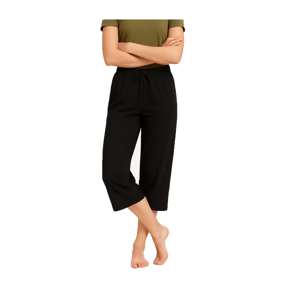 Women's Loosefit Capri Single Pack Black-picture-33