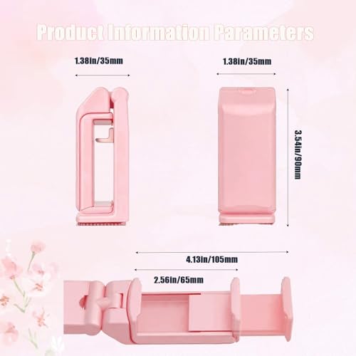 Rookii Travel Must Haves Airplane Phone Holder Mount.Portable Universal Foldable Mount with Multi-Directional Rotation,Perfect for Flight,Cruise,Desk,Hands Free Travel Gift for Content Creator (Pink) by Rookii - Image 2