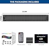 Plug and Play : l'indicateur en silicone extrêmement flexible adhère au verre sans colle - Facile à installer avec le ruban adhésif double face inclus. Alimenté par USB (5 V/2 A), parfait pour les fêtes, les affichages de voiture ou les vitrines. Il suffit de le coller à la vitre de la voiture ou au magasin et c'est parti. Contenu de la livraison : 1 panneau LED, 1 câble d'alimentation de 4,5 m, bandes adhésives. Les yeux LED pour camions augmentent ainsi considérablement la visibilité de vos messages.