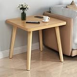 Améliorez votre salon avec notre table d'appoint, habilement fabriquée à partir de panneaux MDF de haute qualité et de pieds en bois massif. Le design quadrangulaire des pieds assure la stabilité pour une utilisation à long terme. Cette petite table d'appoint dispose de patins en caoutchouc antidérapants pour protéger votre sol des rayures, ce qui en fait un complément parfait à toute décoration d'intérieur tout en offrant à la fois fonctionnalité et style.
