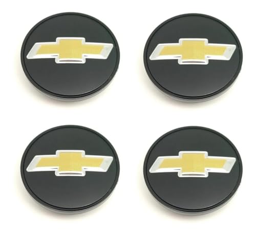 Kit 4 Calotinha Central Miolo De Roda Original Gm Preto 56mm