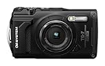 OM SYSTEM Tough TG-7 nero, 12MP, impermeabile, resistente agli urti, modalità di ripresa subacquea e macro, video 4K, zoom 4x-grandangolare (erede di Olympus TG-6)