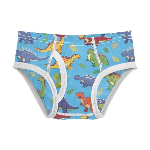 Wusikd Cute Dinosaurs Boys' Underwear Cotton Colors Boys Briefs Soft Toddler Underwear 2T