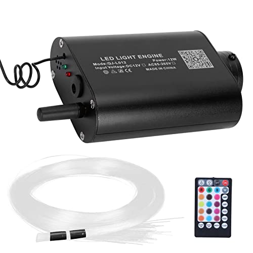 Fibra óptica RGBW con control de sonido rítmico para crear techos de estrellas de 12W 7