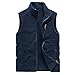 Uomini Caldo Pile Gilet Giacca Con Cappuccio Senza Maniche Gilet Autunno Casual Gilet Blu 4XL