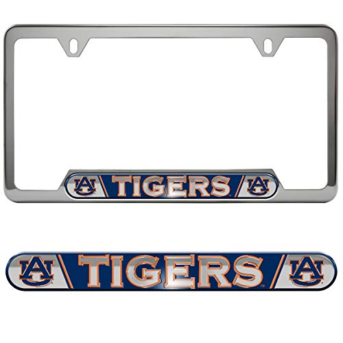 FANMATS NCAA Auburn Tigers Embossed License Plate Frame