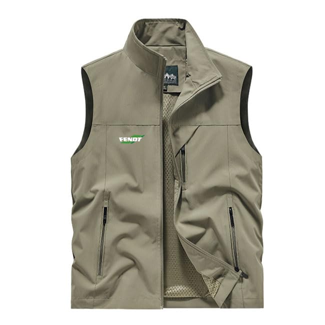 Gilet de pêche pour homme avec plusieurs poches, veste de travail pour Fe.n_dt, veste légère sans manches pour la randonnée en plein air