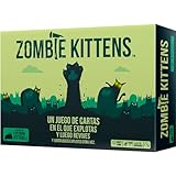 Exploding Kittens Zombie Kittens, Juego de Cartas para los Amantes de los Gatos y Las Explosiones, A Partir de 7 Años, De 2 a 5 Jugadores, 15 Minutos por Partida, Español