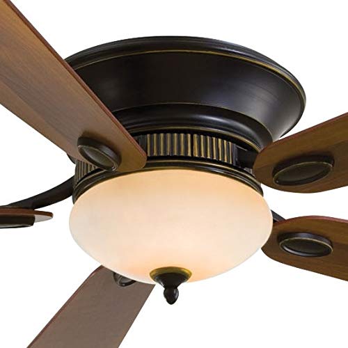 Minka-Aire F711-Drb Delano Ii 52 Inch Low Ceiling Flush Mount Ceiling Fan In Dark Restoration Bronze Finish #TOP1