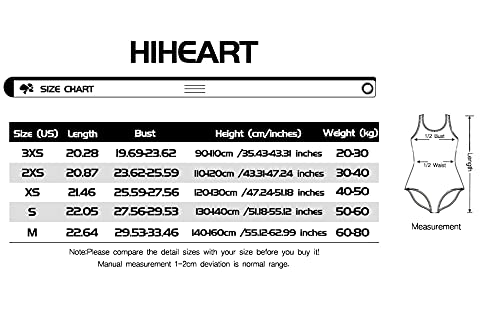 Hiheart Girls One Piece High Neck Racerback Athletic Swimsuit Thick Strap Black Xs #TOP6