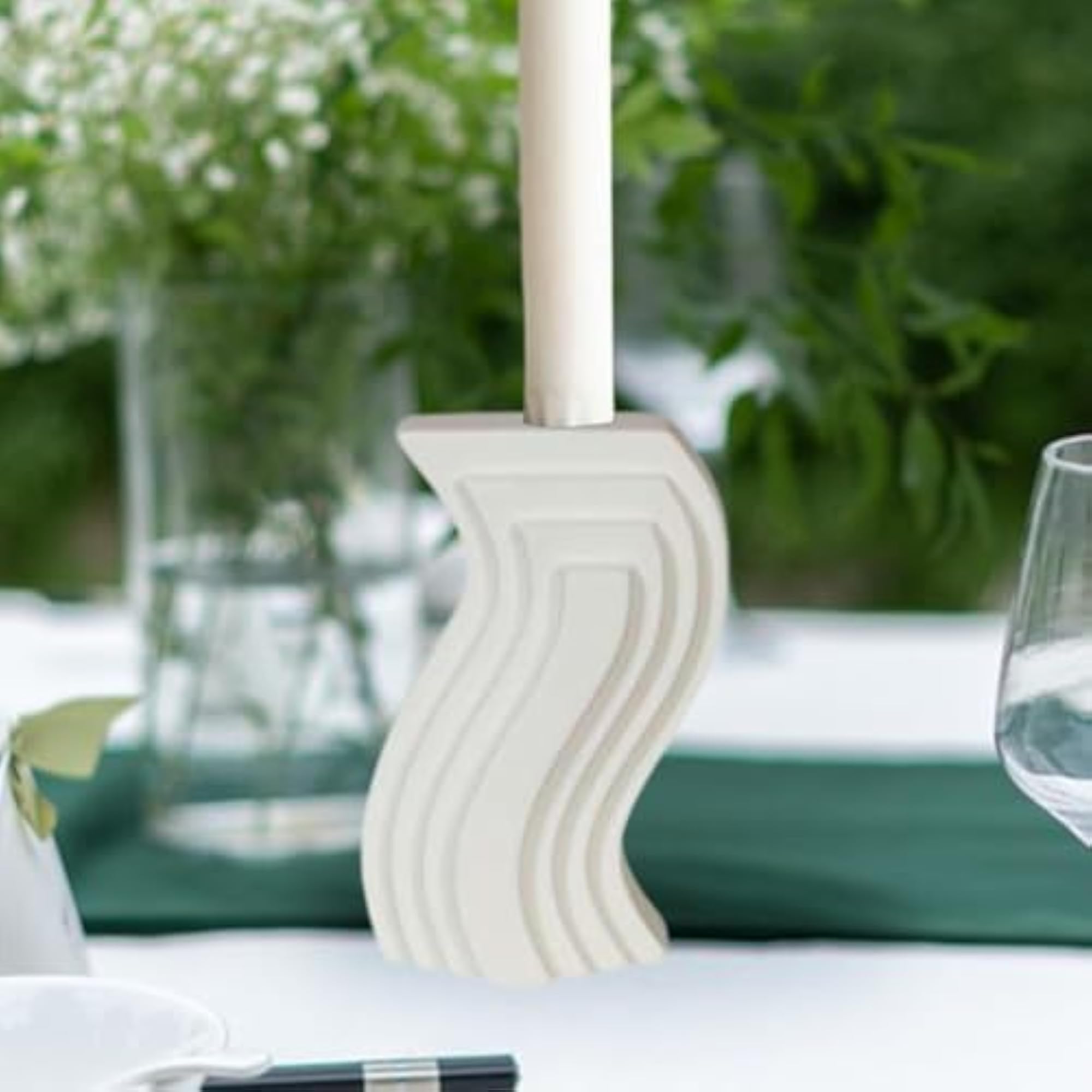 Ceramic Candle Holder Decor Crafts Ornament for Wedding
