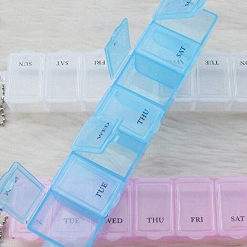 Porta-comprimidos semanal para viagem de 7 dias da Doitool, caixa organizadora para medicamentos de