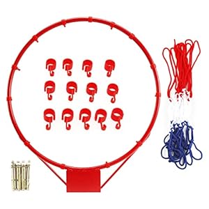 SM SunniMix Hochleistungs-Basketballnetz Basketballkorb Basketballrahmen Basketballkorbnetz für den Außenbereich