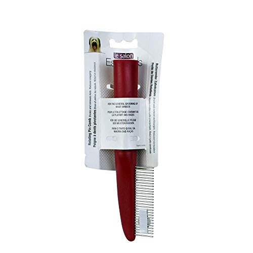 Le Salon Essentials Rotating Pin Dog Comb, Dog Grooming Brush, 91241 #TOP2