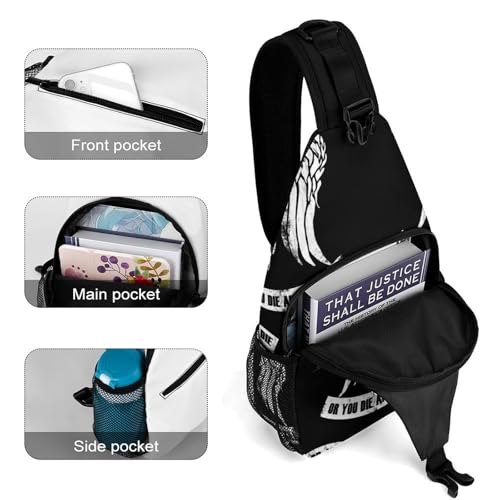 Daryl Dixon-Chapel Roan Multi-Functional Crossbody Bag With Storage Pockets And Anti-Loss Key Strap, Adjustable For Chest Shoulder 38x20cm4