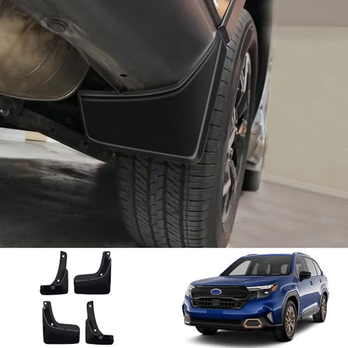 Image of Mud Flaps Splash Guards for Subaru Forester 2026 2025, Exterior Accessories Front and Rear Mud Guards 4PCS No Drilling Heavy Duty Fender Mudguards Kit with Hardware Accessories, Black
