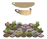 Dirt Locker Erosion Control Hillside Planters, 10-Pack-Brown—DIY-Raised Garden Bed Terracing Kit for Steep Slopes, 25°-35°-Geogrid Water Retention Planting Stabilizer-Retaining Wall Compatible